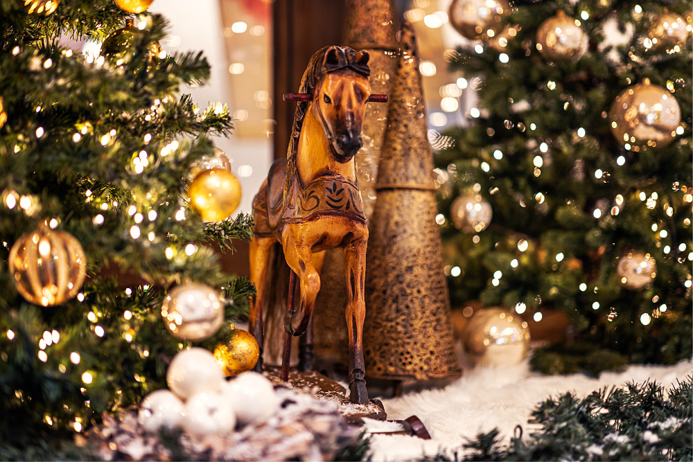 Genießen Sie die Passagen im märchenhaften Weihnachtsdekor